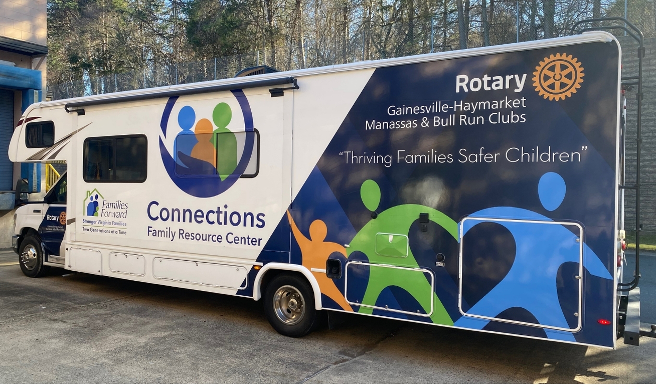 Rotary Gainsville-Haymarket Connections Family Resource Center servicing Manass Bull Run communities.